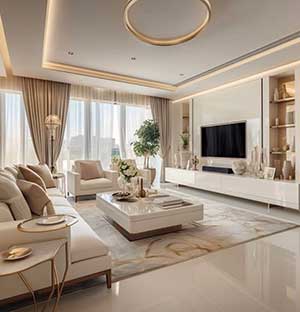 نمونه دیزاین tv room