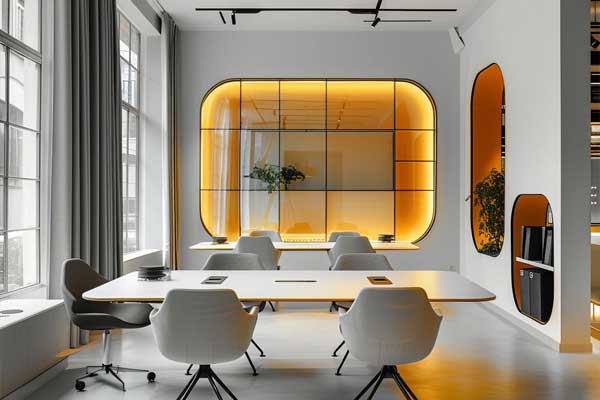 نمونه دیزاین خلاقانه استارتاپی برای بازسازی دفتر کار