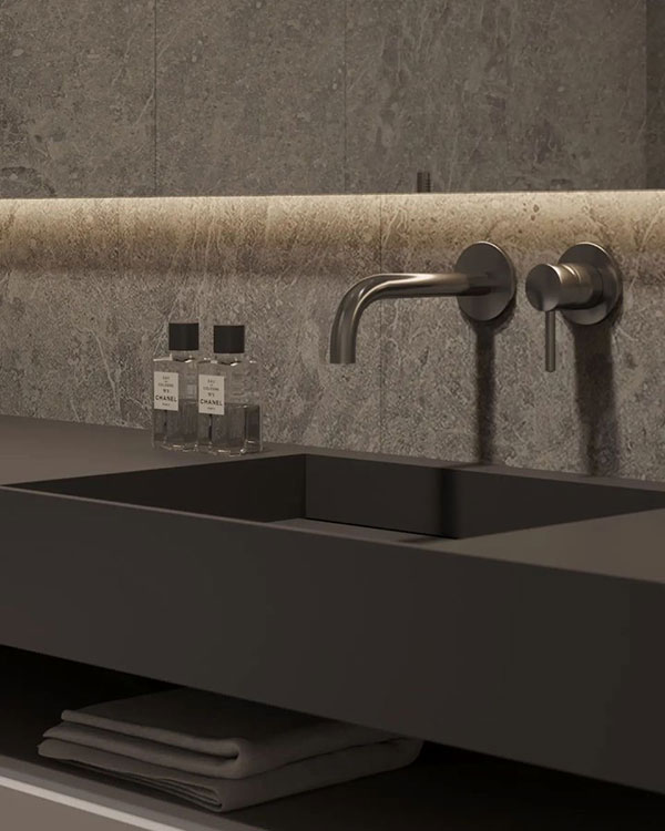 نمونه ای از شیرآلات توکار