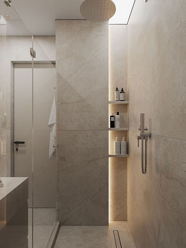 نمونه ای از شلف حمام