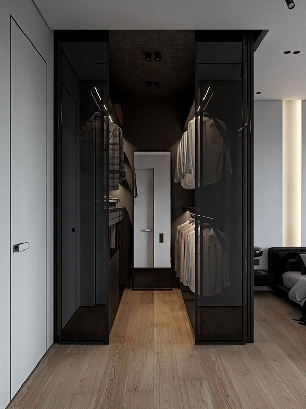 ایده برای طراحی کلوزت روم در گوشه ای از اتاق