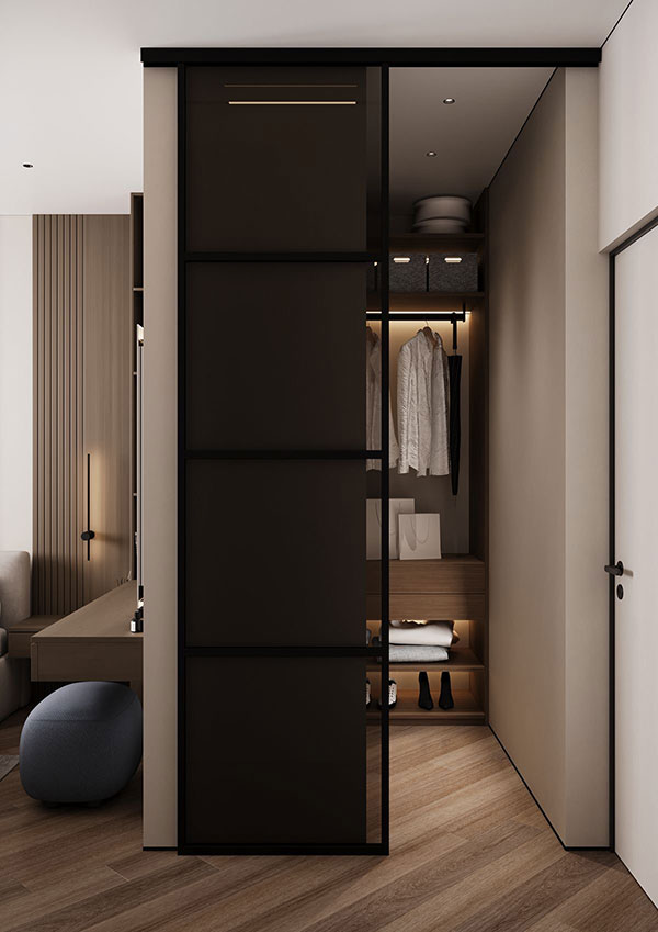 کلوزت روم با درب کشویی