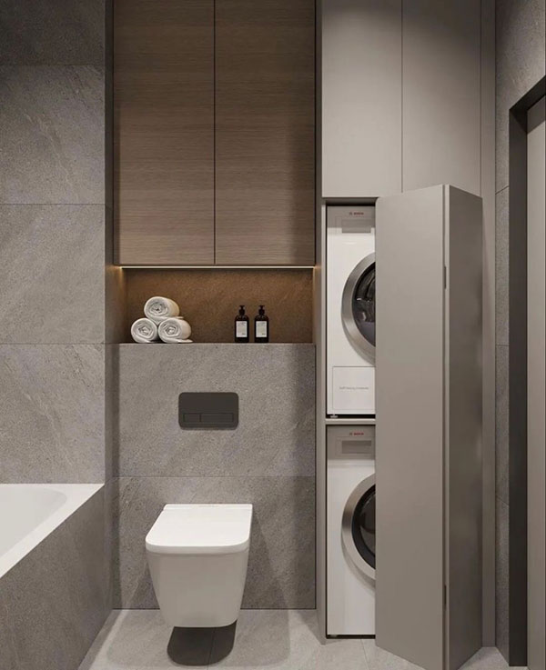 لاندری روم ترکیبی در سرویس بهداشتی
