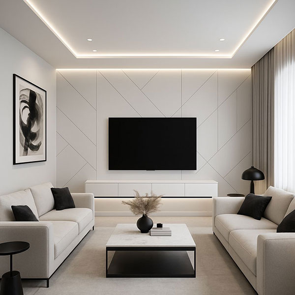 نمونه ای از ترکیب رنگ های خنثی با مکمل