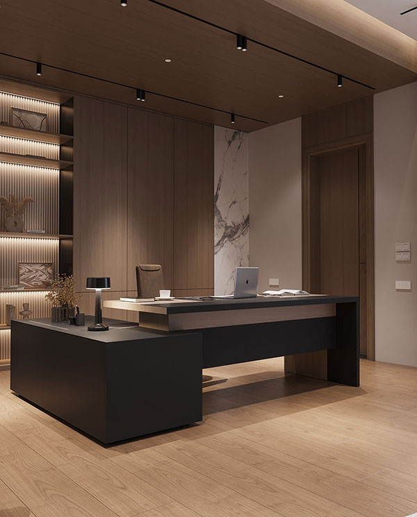 نمونه ای از طراحی دفتر کار