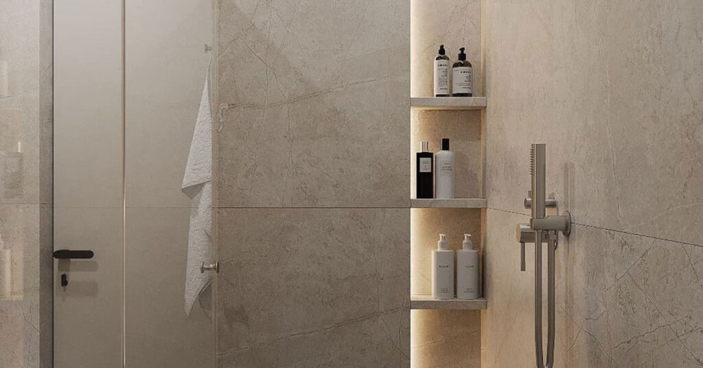 عکس شاخص مقاله شلف مینیمال حمام