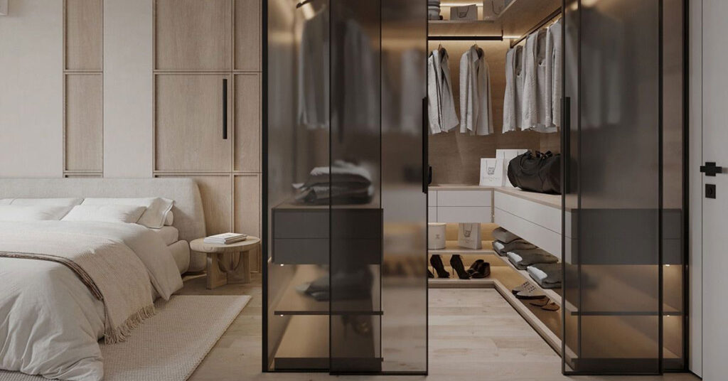 عکس شاخص مقاله کلوزت روم در اتاق خواب کوچک