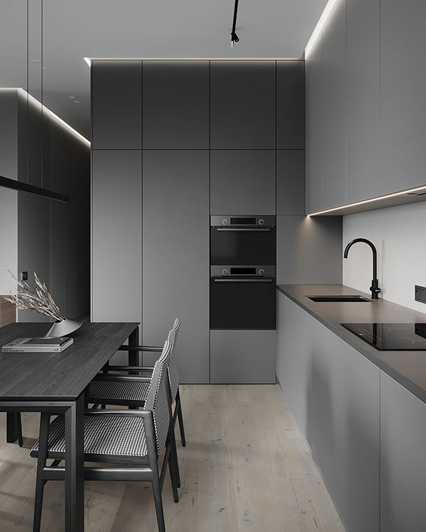 نمونه ای از کابینت طوسی