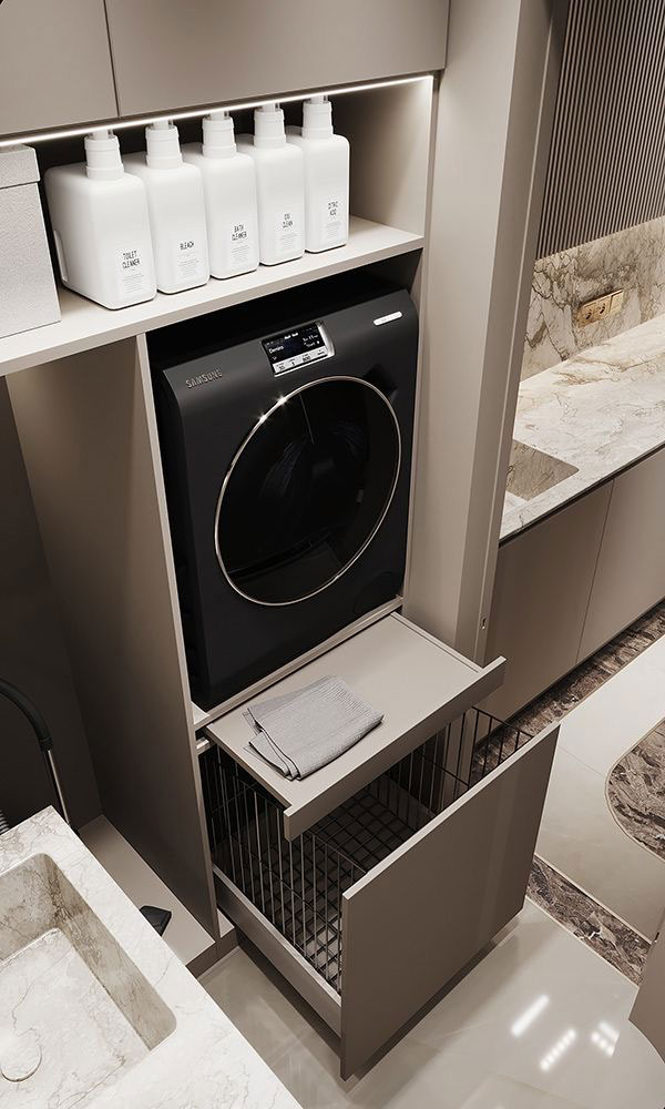 طراحی لاندری روم برای فضاهای کوچک