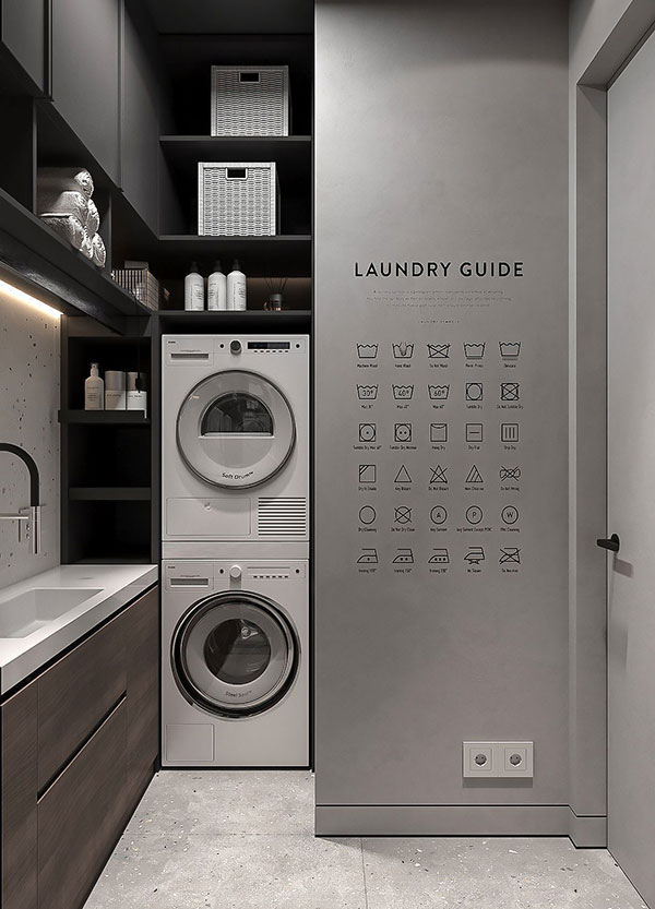 طراحی اصولی لاندری روم