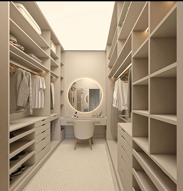 نورپردازی در کلوزت روم