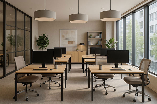 نمونه ای از طراحی فضای کار اداری
