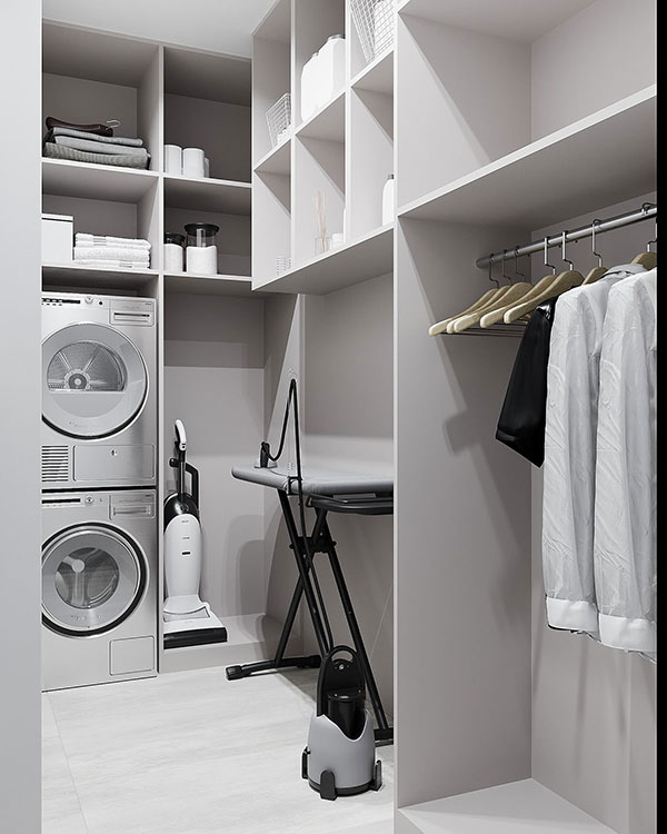 فضای داخل لاندری روم کاربردی