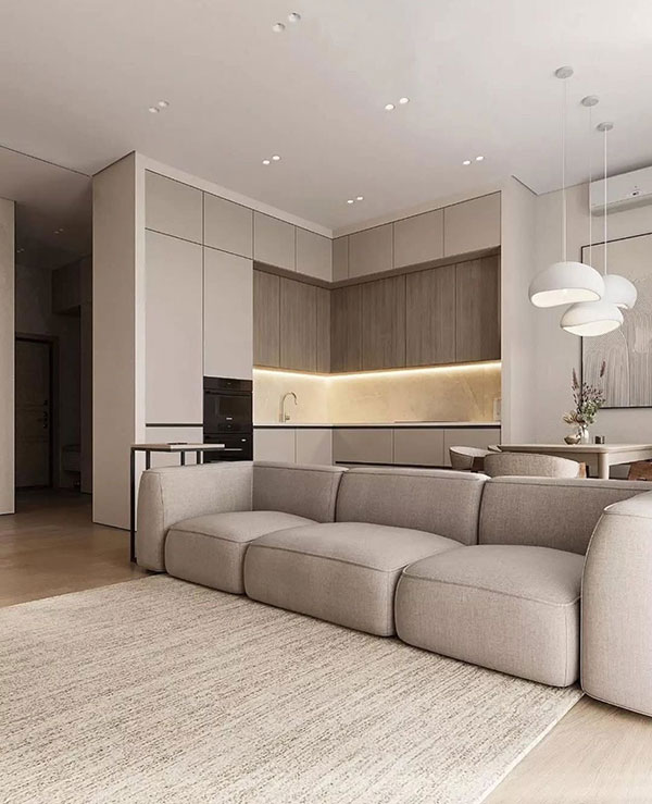 نمونه ای از طراحی دکوراسیون داخلی منزل کوچک