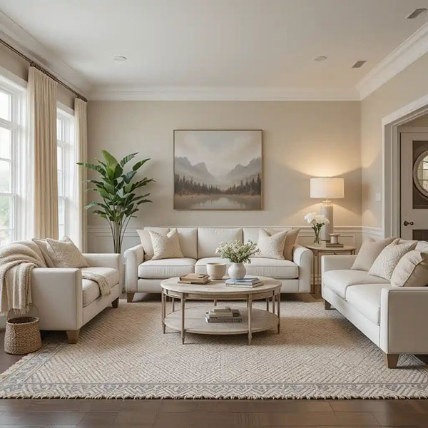 نمونه ای از تابلوها، مجسمهها، گیاهان طبیعی و اکسسوریهای شاخص که این المانها علاوه بر زیبایی، حس دعوتکنندگی و شخصیت فضا را بالا میبرند