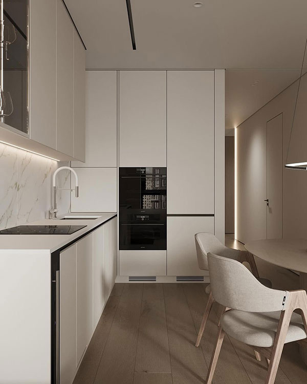 انتخاب درست سبک، رنگ، نورپردازی و چیدمان آشپزخانهکوچک که به محیطی دلباز و الهامبخش تبدیل میکند