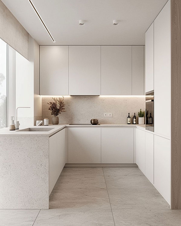 انتخاب درست سبک، رنگ، نورپردازی و چیدمان آشپزخانهکوچک که به محیطی دلباز و الهامبخش تبدیل میکند