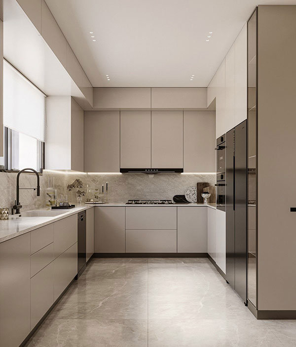 انتخاب درست سبک، رنگ، نورپردازی و چیدمان آشپزخانه کوچک که به محیطی دلباز و الهام بخش تبدیل میکند