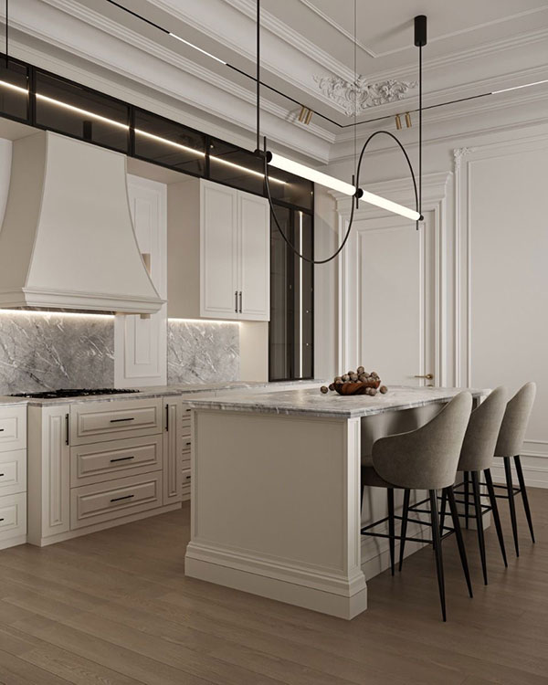 نمونه ای از آشپزخانه کلاسیک