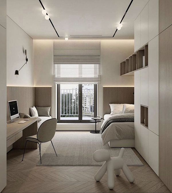 نمونه ای از استفاده از نورپردازی های جهتدار، تزئینی و عمومی در اتاق کودک