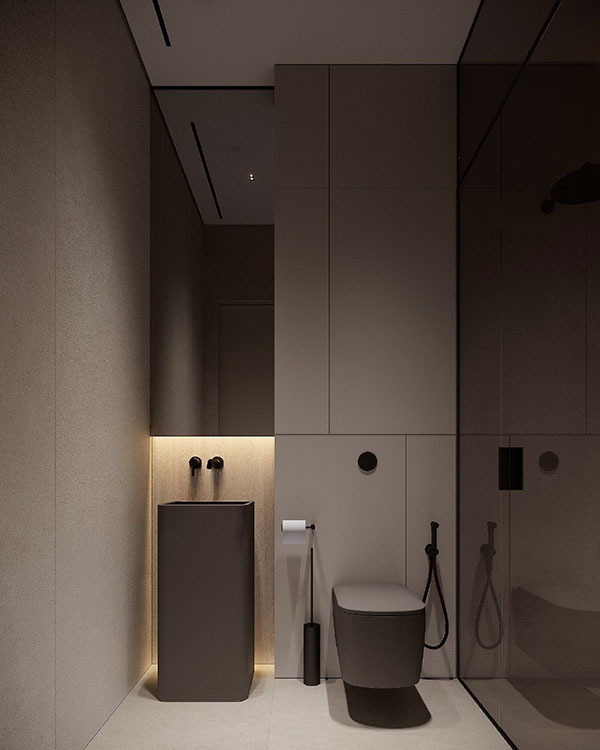 نمونه ای از بازسازی سرویس بهداشتی به سبک مینیمال