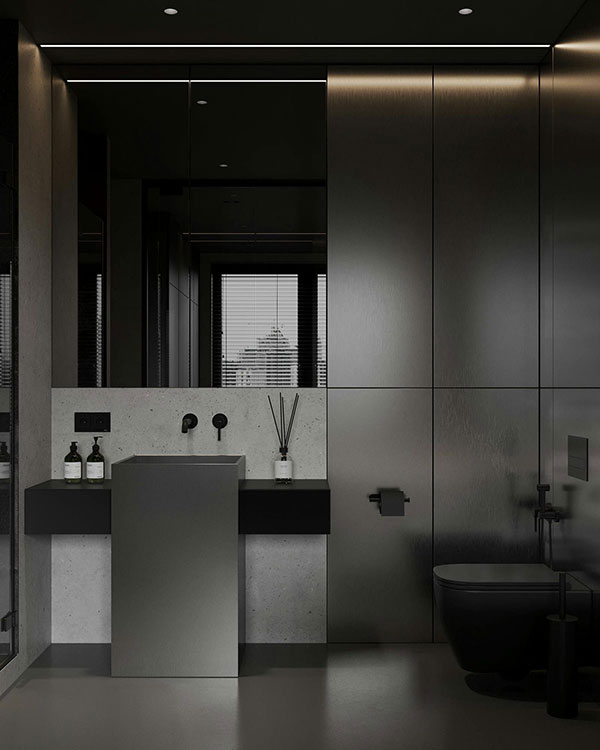 نمونه ای از بازسازی کامل سرویس بهداشتی به سبک مدرن