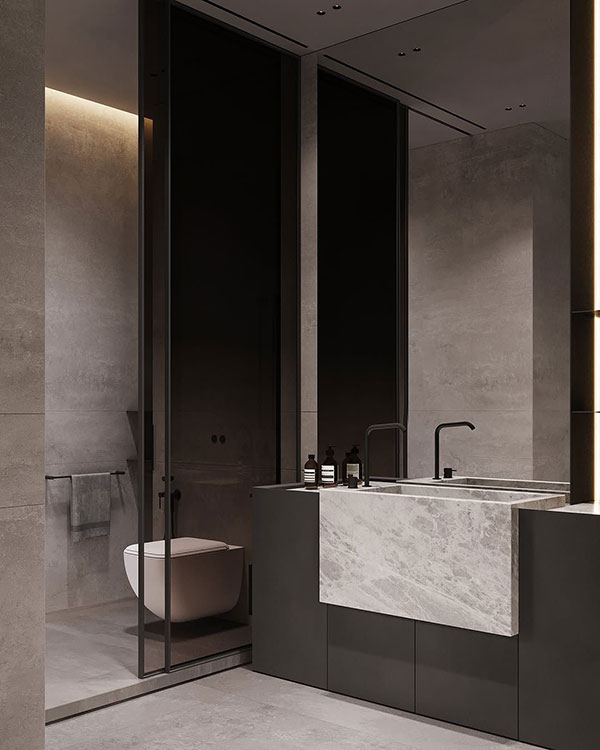 نمونه ای از بازسازی سرویس بهداشتی به سبک مدرن