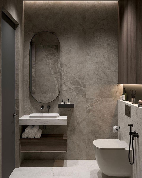 نمونه ای از بازسازی سرویس بهداشتی به سبک مدرن