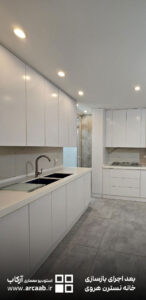 آشپزخانه - بعد از بازسازی خانه نسترن هروی