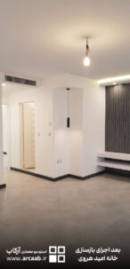 کنج هال (جای شومینه قدیمی) - بعد از بازسازی خانه امید هروی