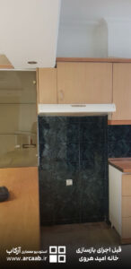 جای گاز آشپزخانه - قبل از بازسازی خانه امید هروی