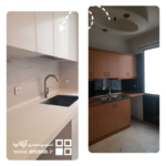 قبل و بعد بازسازی آشپزخانه - پروژه امید هروی