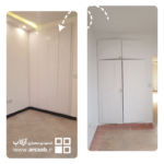 قبل و بعد بازسازی کمد دیواری اتاق - پروژه امید هروی