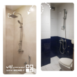 قبل و بعد بازسازی حمام خانه - پروژه امید هروی