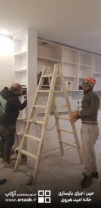 اماده سازی یونیت های کابینت - حین بازسازی خانه امید هروی