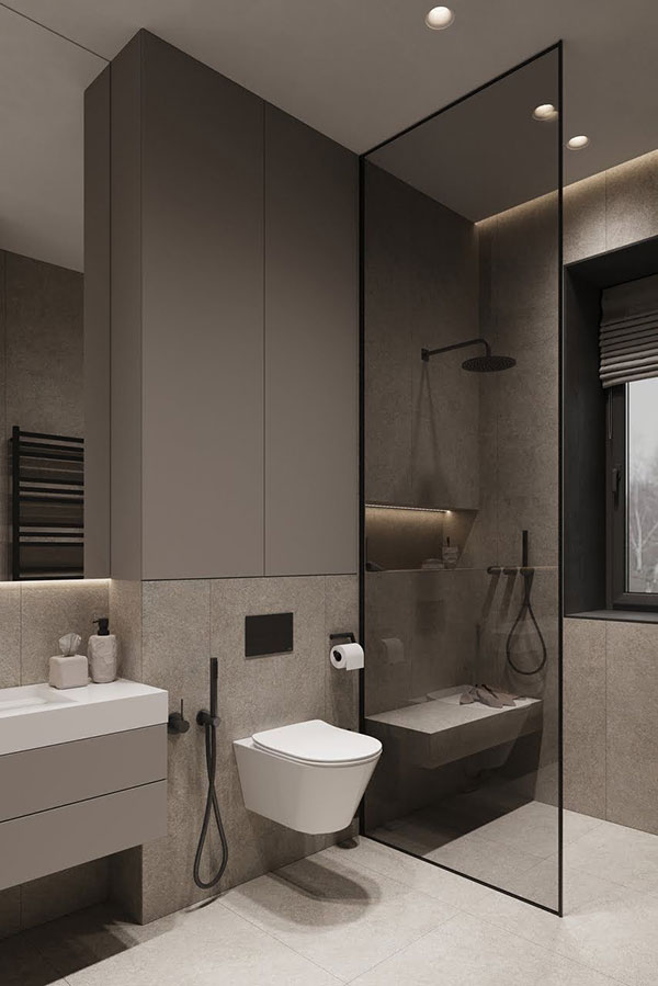 در زمان بازسازی حمام باید به سه محور اصلی توجه کرد: جریان حرکتی در فضا، قابلیت نگهداری متریال و هماهنگی میان نور، رنگ و چیدمان