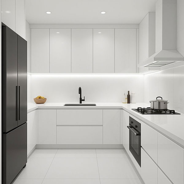 چیدمان هوشمند سینک، اجاق و یخچال آشپزخانه، در زمان صرفهجویی میکند