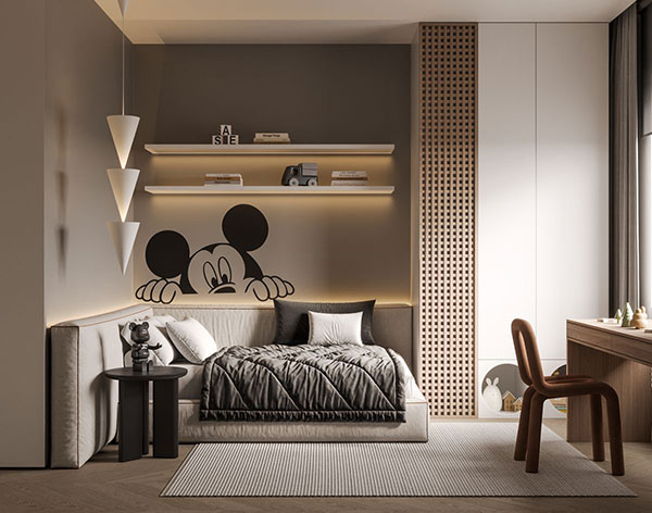 نمونه ای از ایدههای شیک و خلاقانه دکوراسیون اتاق کودک