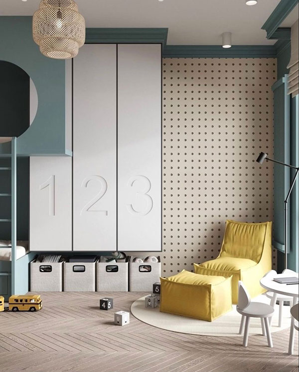 نمونه ای از ایده های شیک و خلاقانه دکوراسیون اتاق کودک