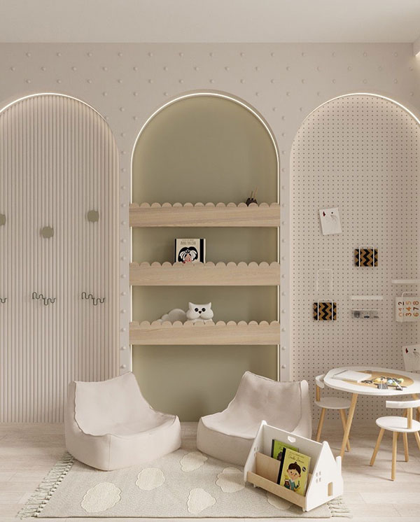 نمونه ای از استفاده مبل در اتاق کودک