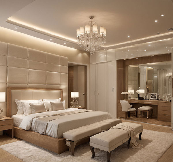 نمونه‌ای از بازسازی اتاق خواب بزرگ