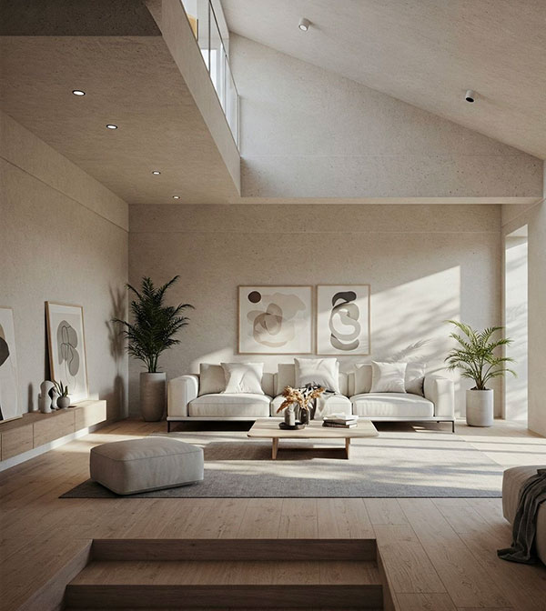 نمونهای از چیدمان گل در پذیرایی