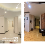 قبل و بعد بازسازی راهرو خانه - پروژه ظرافت فردوس