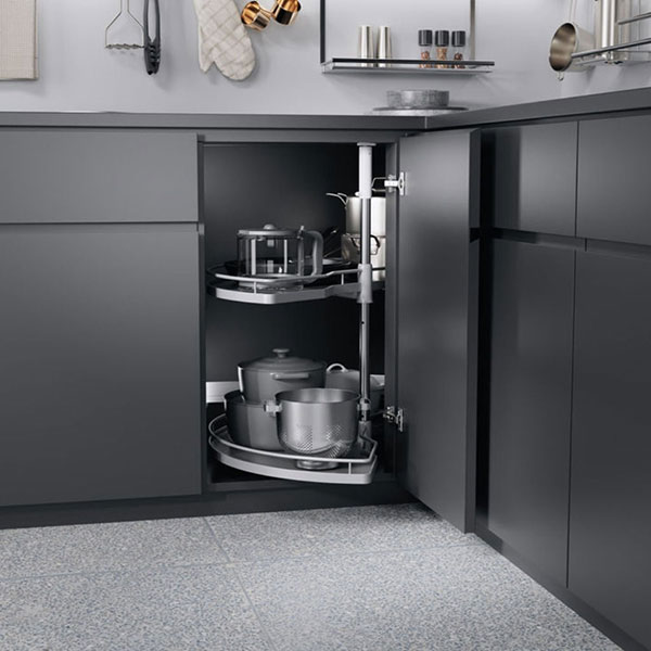 نمونه‌ای از مجیک کرنر در کابینت آشپزخانه