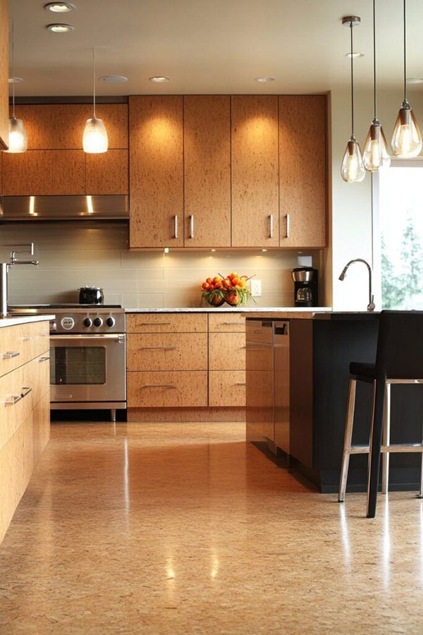 نمونهای از کابینت خرده چوب برای آشپزخانه